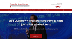 Desktop Screenshot of centerfornewsliteracy.org